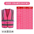 thumbnail image 4 of Chaleco de Seguridad Reflectante de Alta Visibilidad AYKRM Rosa XS-8XL, 4 of 5