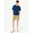 thumbnail image 2 of Free Assembly Men's Tipped Pique Polo Shirt with Short Sleeves, 2 of 6