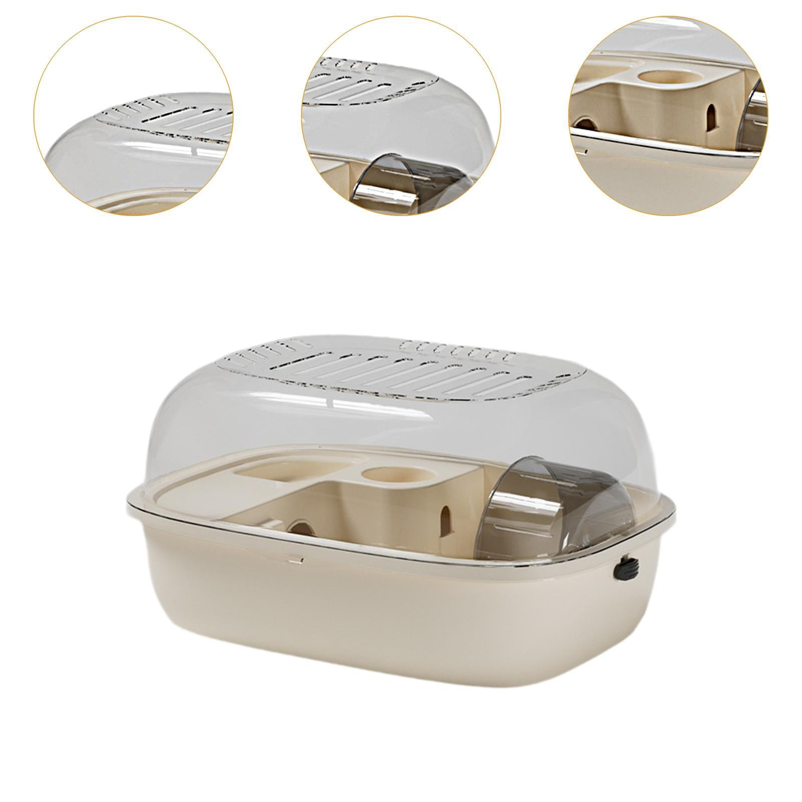 balikha Hamster Cage Openable Top Hamster Enclosure for Small Animals Hedgehog Bunny beige