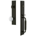 thumbnail image 5 of Grandeur 849115 Carre Solid Brass Rose Dummy Full Plate 'C' Grip Handleset - Brass, 5 of 5