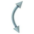 thumbnail image 4 of Eyebrow Ring Curved Barbell Anodized G5 Solid Titanium 16G Cartilage Rook Daith, 4 of 10