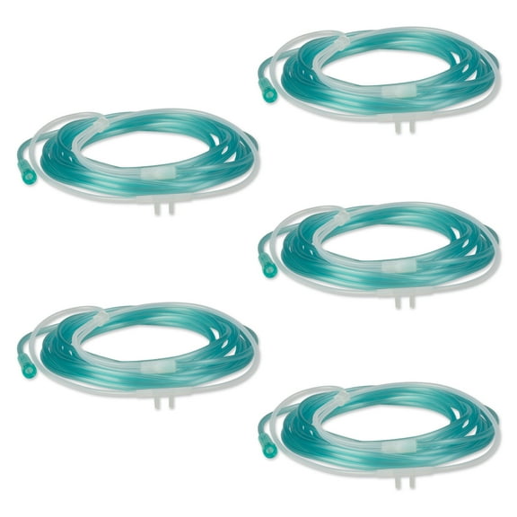 Super-Soft Nasal Cannula | 5-Count | 16 FT | Gentle on Nose, Cheeks and Ears | Lightweight, Over-The-Ear Design