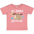 thumbnail image 3 of Inktastic My Nonna Loves Me with Sloth and Hearts Boys or Girls Baby T-Shirt, 3 of 5