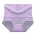 thumbnail image 1 of AherBiu Womens Underwear High Waisted Lace Patchwork Full Coverage Panties Comfort Breathable Ladies Briefs, 1 of 3