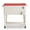 Red & White, variant on 80 Quart Rolling Cooler Cart with Swivel Wheels, Portable Outdoor Ice Chest with Bottle Opener and Bottom Storage Tray for Patio Party, Picnic, BBQ, Camping, Red & White Box
