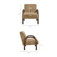 thumbnail image 4 of Lunet Faux Shearling Accent Armchair in Sand, 4 of 9
