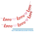thumbnail image 4 of 2Pcs Wedding Party Banner Valentine's Day Hanging Banner Backdrop Love Heart Banner, 4 of 8