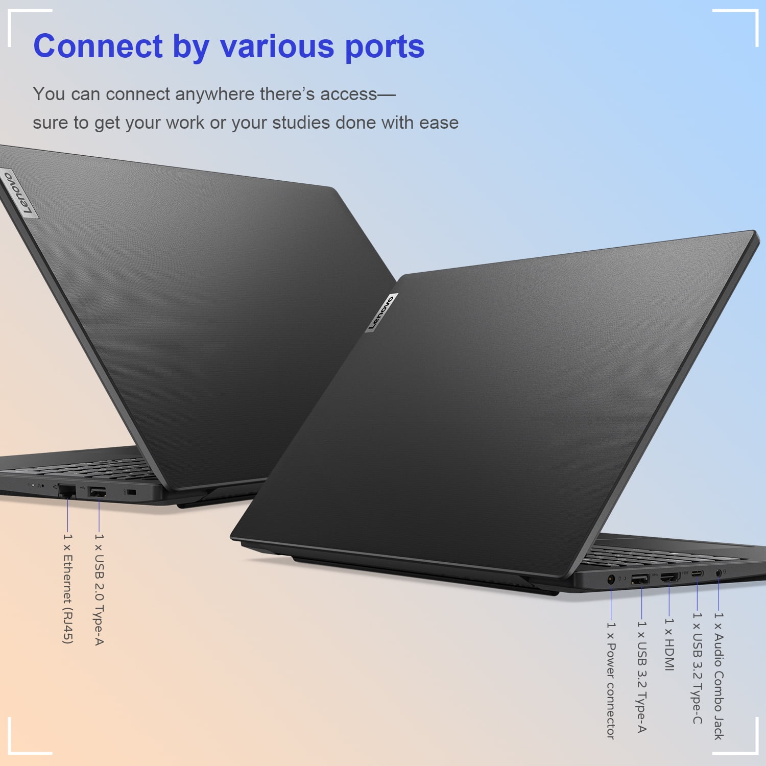 Lenovo Newest V15 Laptop Windows 15.6 inch Laptop, AMD Ryzen 7 7730U, 16GB RAM, 512GB SSD, Black