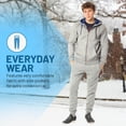 thumbnail image 5 of JMR USA INC Men's Fleece Pants with Pockets Track Pants Joggers for Men, Heather Gray 3XL, 5 of 7