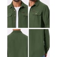 thumbnail image 7 of DARING DIVA Men's Casual Workwear Long Sleeve Button Down Hiking Shirts M Olive Green, 7 of 7