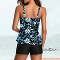 thumbnail image 2 of qucoqpe Womens Two Piece Bathing Suit Fashion Floral Print Tankini Swimsuits for Women Summer Vacation Beach Swimwear with Shorts, 2 of 6