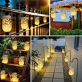 thumbnail image 2 of ostritec Tapas de luces solares para tarros de masón, paquete de 12, 30 luces LED de hadas (frascos no incluidos) para colgar al aire libre, luces solares en tarro, luces de luciérnaga para patio, jar, 2 of 5