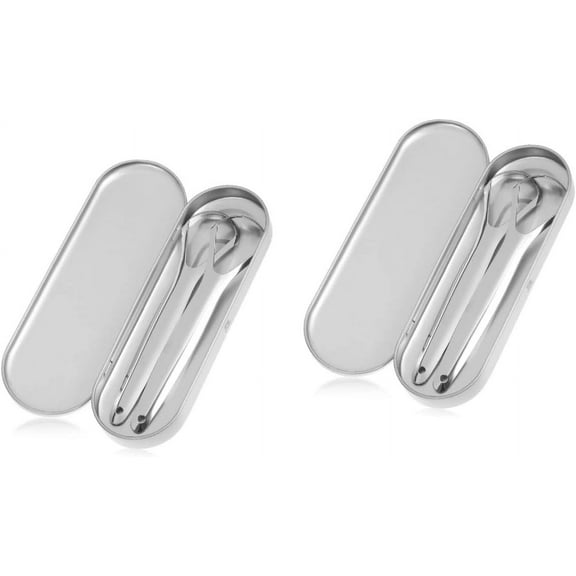 Tough Scraper 4 Pcs Tongue Cleaner Tongue Scraper Manual Stainless Steel Tongue Scraper with Case