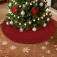 thumbnail image 3 of Event & Party Knit Skirt for Festive Celebrations - Modern Minimalist Design for Xmas Holiday Parties 48 Inch Length Red, 3 of 5