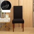 thumbnail image 3 of Anckoeil Solid Color Brushed High Elastic Chair Cover Soft and Comfortable Chair Seat Cover -proof and Dirt- Chair Slipcover Suitable for Dining Chair, 3 of 4