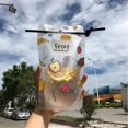 thumbnail image 5 of Nueva bolsa de plástico mate para bebidas, bolsa de embalaje con cierre repetible, con pajita gratis, bolsas para bebidas, bolsas para jugo, café y líquido, 5 of 5