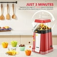 thumbnail image 3 of Popcorn Machine Household Automatic Mini Popcorn Maker for Kids Non-Stick Fast Heating Electric Popcorn Machine with Timer, 3 of 8