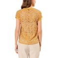 thumbnail image 4 of Allegra K Women's Casual Sheer Short Sleeves Floral Lace Top, 4 of 7