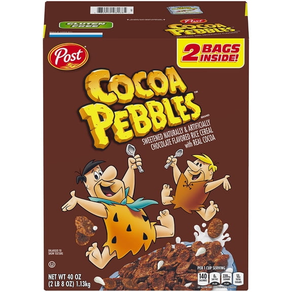 Post Cocoa Pebbles Cereal 40 oz. Box