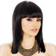 thumbnail image 1 of Peluca negra para cosplay, estilo Cleopatra, recta, 45 cm, 1 of 2