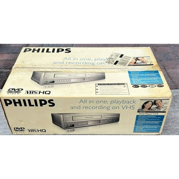 Philips DVP3345V All-in-One DVD/VCR Player Combo - Plays VHS & DVDs ...