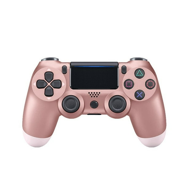 Ps4 Controller Wireless Bluetooth Gamepad For Sony Playstation 7 Compatible With Windows Pc Android Ios Rose Gold Walmart Com Walmart Com