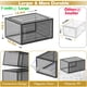 thumbnail image 3 of Paquete de 12 organizadores de zapatos transparentes con puerta magnética, cajas de zapatos de plástico apilables para zapatillas, botas y tacones, zapatero plegable que ahorra espacio para armario, o, 3 of 9