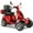 Red, variant on QEEKA Mobility Scooters for Seniors & Adults,3-Speed Medical Electric Golf Mobility Scooter Battery Powered with Rear Lock Box & Golf Cart Rack Adjustable Seat,Red
