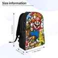 thumbnail image 2 of Super Mario Backpack, Large Capacity Travel Bookbag, Durable Water-Resistant Laptop Backpack For Work, College, And Daily Use, 16.1x11.8x6.5 Inch, 2 of 8