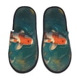 thumbnail image 1 of Balery Koi Pond Lilies Pantuflas de Casa de Felpa Silenciosas con Diseño Estampado, Zapatillas Cómodas Antideslizantes de Algodón para Interior-Large, 1 of 8