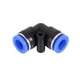 thumbnail image 4 of Water Hose Pipe Pneumatic Push In Fittings, Joiner Elbow Fitting, Quick For Air, Water, Vacuum Saving Space 0 To 60°C 0-10 Bar Maximum ANGGREK Pneumatic Quick Plug Tracheal Joint, 4 of 5