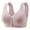 Purple, variant on Lovskoo 2024 Front Closure Bras for Women Plus Size Bralette Comfortable Wireless Button Bra Cotton Bras for Older Women No Underwire Beige