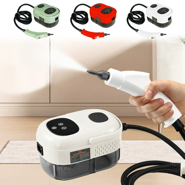 Limpiador de vapor portátil de alta presión - 2500W, 105°C, 6 marchas, depósito de 1200ml para limpieza profunda en cocina y hogar