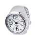 thumbnail image 5 of 2 relojes de cuarzo para llevar en los dedos, relojes creativos con forma de anillo, mini accesorios para mostrar la hora para mujeres y hombres (blanco), 5 of 7
