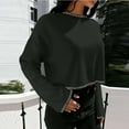 thumbnail image 4 of Aueoeo Sweaters For Teens, Soft Comfy Ladies' Casual Round-Neck Long-Sleeved Pullover Knitted Shirt Top Knitwear, 4 of 6