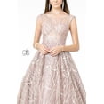 thumbnail image 2 of Women's Elizabeth K Embroidered Cap Sleeve Gown Gl2890 Silver Size 2XL, 2 of 4
