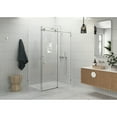 thumbnail image 3 of Glass Warehouse 90SL-52-34-MB Nova 78" High X 52" Wide X 34" Deep Sliding Frameless Shower, 3 of 5