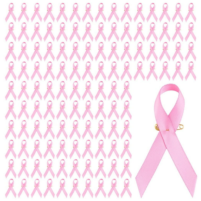 A Sheet Of Pink And White Ribbon With A Pink Border Background