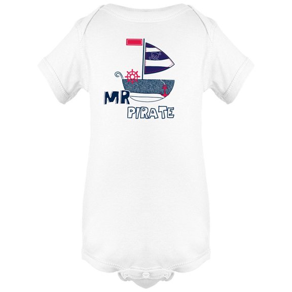"Mr. Pirate" Sailboat Bodysuit Infant -Image by Shutterstock,  Newborn