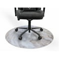 thumbnail image 3 of Arrozi Floor Mat, Zona Microfiber Gaming Chair Floor Mat for Carpet, Anti-Slip Noise Dampening Floor Mat for Office Chair (White Marble), 3 of 4