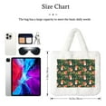 thumbnail image 3 of Yiaed Forest Squirrel Print Fluffy Shoulder Bag Plush Bags Women Ladies Tote Bag Fluffy White Furry Purse Handbag for Autumn and Winter, 3 of 7