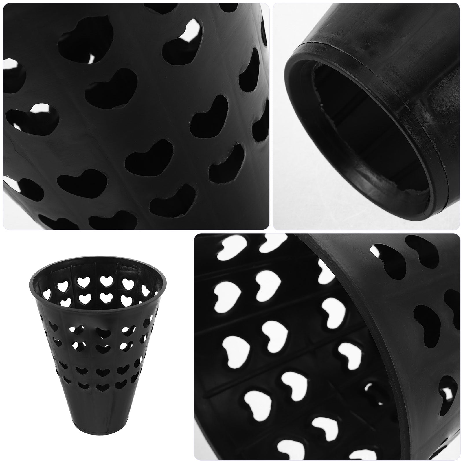 RENACLIPY Black Plastic Bouquet Holders for Floral Arrangements, Table Display and Packaging Accessories