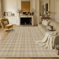 thumbnail image 2 of BERTHMEER 8'x10' Large Easy Jute Area Rugs for Living Room, Dining Room Office Rug Farmhouse Outdoor Patio Carpet, Washable Non Slip Indoor Outdoor Rugs for Backyard Entry Deck, Beige, 2 of 5