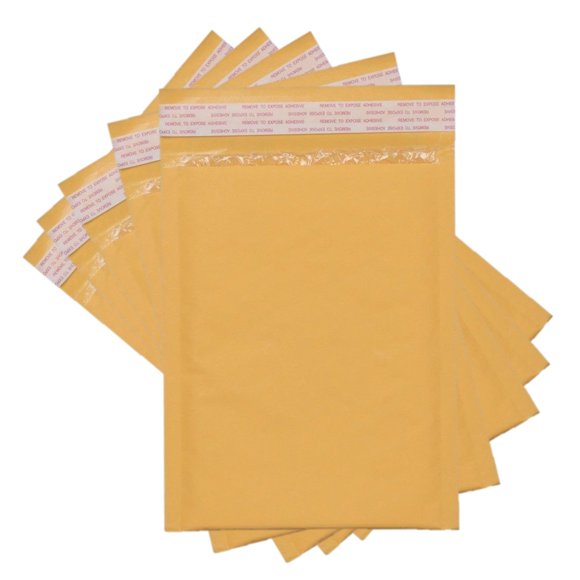 Sales4Less #1 Kraft Bubble Mailers 7.25X12 Inches Shipping Padded Envelopes Self Seal Waterproof Cushioned Mailer 100 Pack