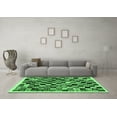 thumbnail image 3 of Ahgly Company Indoor Rectangle Abstract Emerald Green Contemporary Area Rugs, 6' x 9', 3 of 4