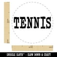 thumbnail image 2 of Tennis Fun Text Self-Inking Rubber Stamp Ink Stamper - Brown Ink - Medium 1 Inch, 2 of 7