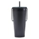 thumbnail image 1 of Taza térmica de acero inoxidable para té y café, ideal para restaurantes, salones y camping. Negro, 1 of 9