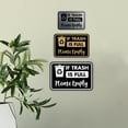 thumbnail image 3 of Classic Framed If Trash is Full Please Empty Sign (Black /Gold) - Small, 3 of 5