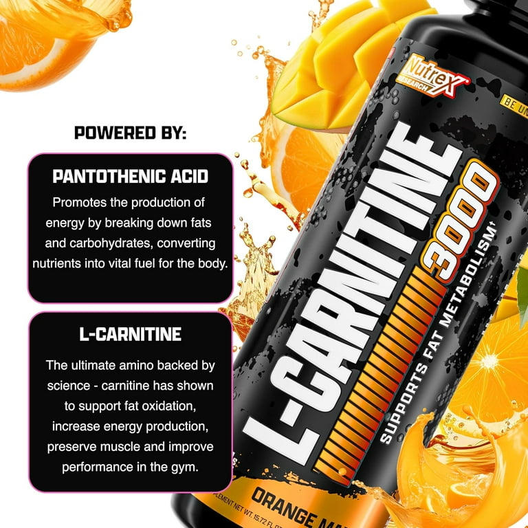 l carnitine for gym Liquid L-Carnitine 5000mg - Fat Burner, Convert Fat to Energy main image 1