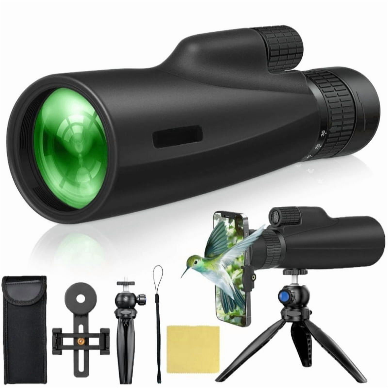 10-30x50 Monoculars Telescope Zoom Bak4 Prism HD Optics Powerful Binoculars Night Vision Waterproof For Camping Hunting